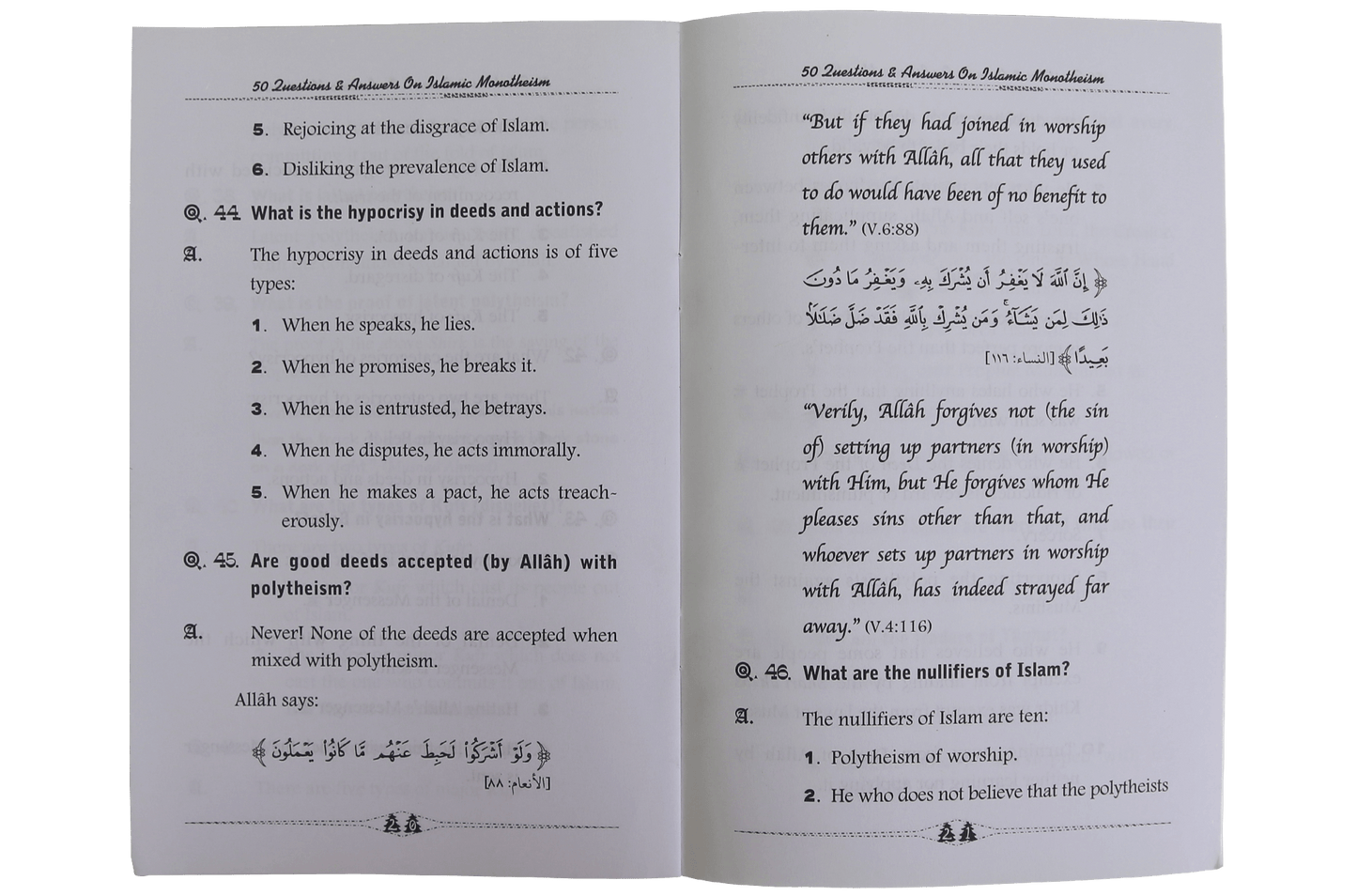 50 Questions & Answers on Islamic Monotheism - Darussalam UAE