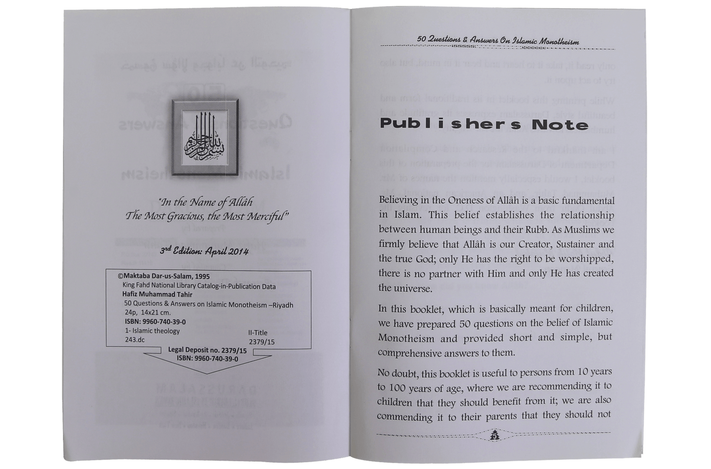 50 Questions & Answers on Islamic Monotheism - Darussalam UAE