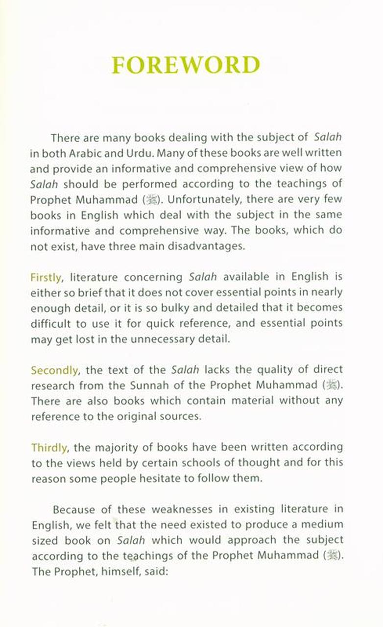 A Guide to Salah (Prayer) - English - Darussalam UAE