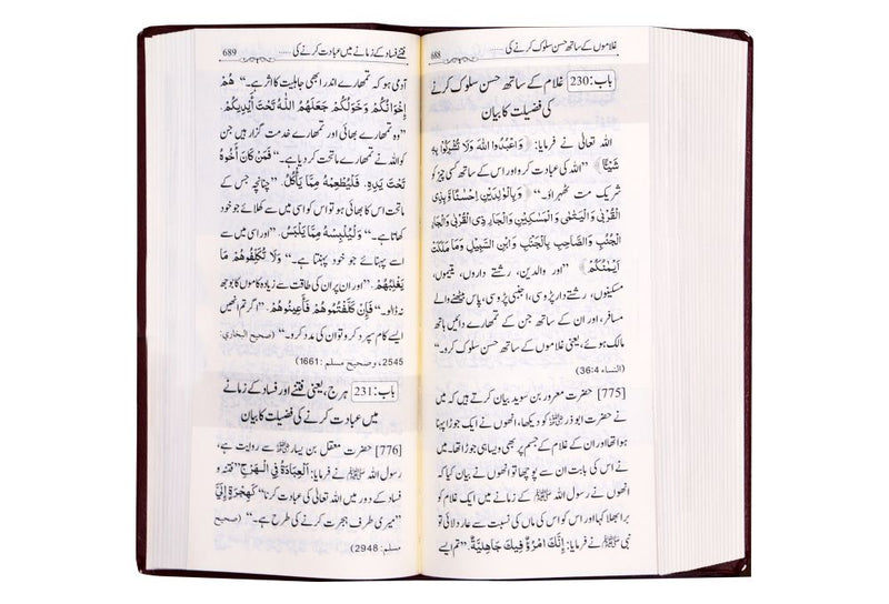 Summarized Riyadus Saliheen S/C 8x17 - Urdu مختصر رياض الصالحين اردو غلاف - Darussalam UAE