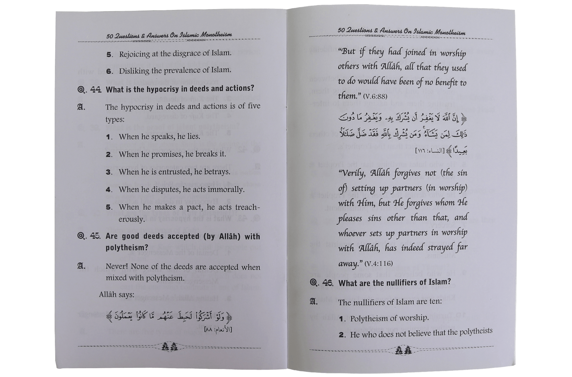 50 Questions & Answers on Islamic Monotheism - Darussalam UAE