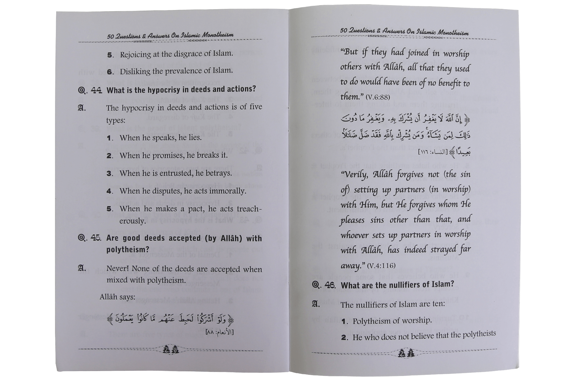 50 Questions & Answers on Islamic Monotheism - Darussalam UAE
