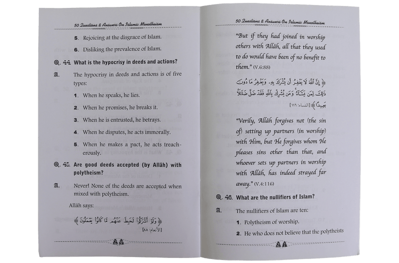 50 Questions & Answers on Islamic Monotheism - Darussalam UAE