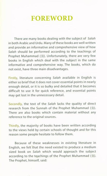 A Guide to Salah (Prayer) - English - Darussalam UAE