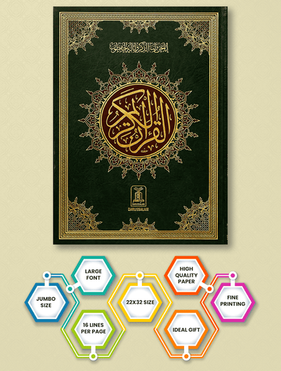 Al Quran Al Kareem 11 (Jumbo - 16 Lines) - Darussalam UAE