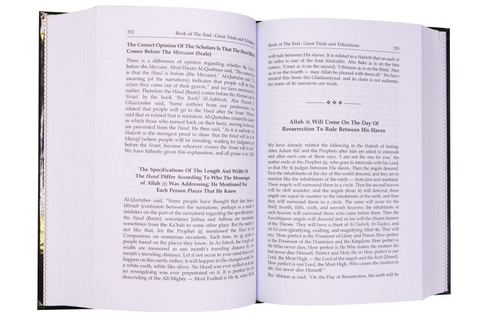 Book of End - Hard Cover - 14x21 - English - Darussalam UAE