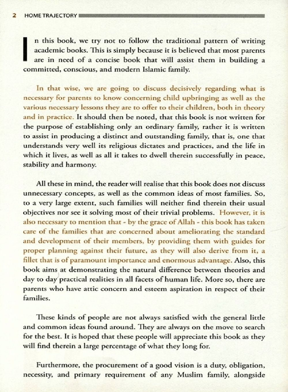 Home Trajectory (Successful Family Upbringing Series - 1) - English - Darussalam UAE