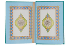 Rainbow Quran - 10 x14 - Small - Blue Cover - Darussalam UAE