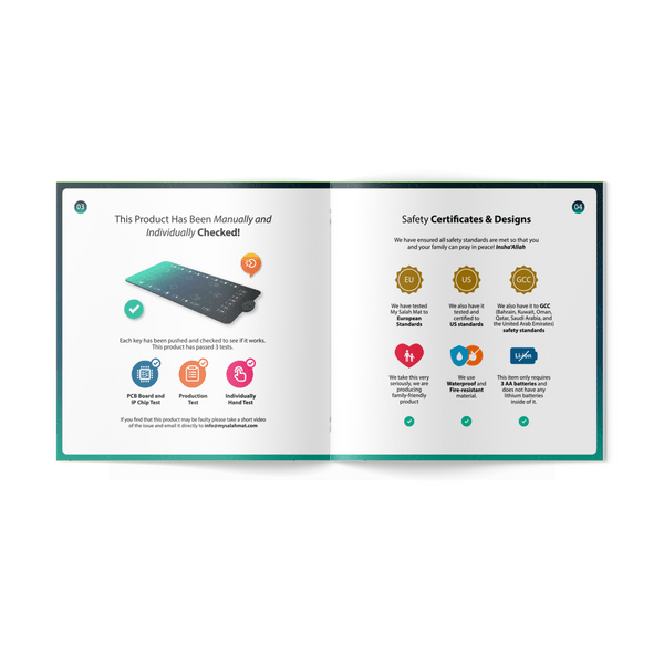 Smart Interactive Adult Prayer Mat | Adult & Revert Version | Ramadan - Darussalam UAE