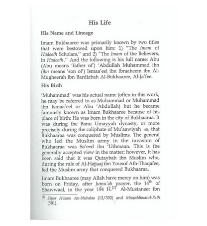 The Biography of Imam Bukhaaree - Darussalam UAE