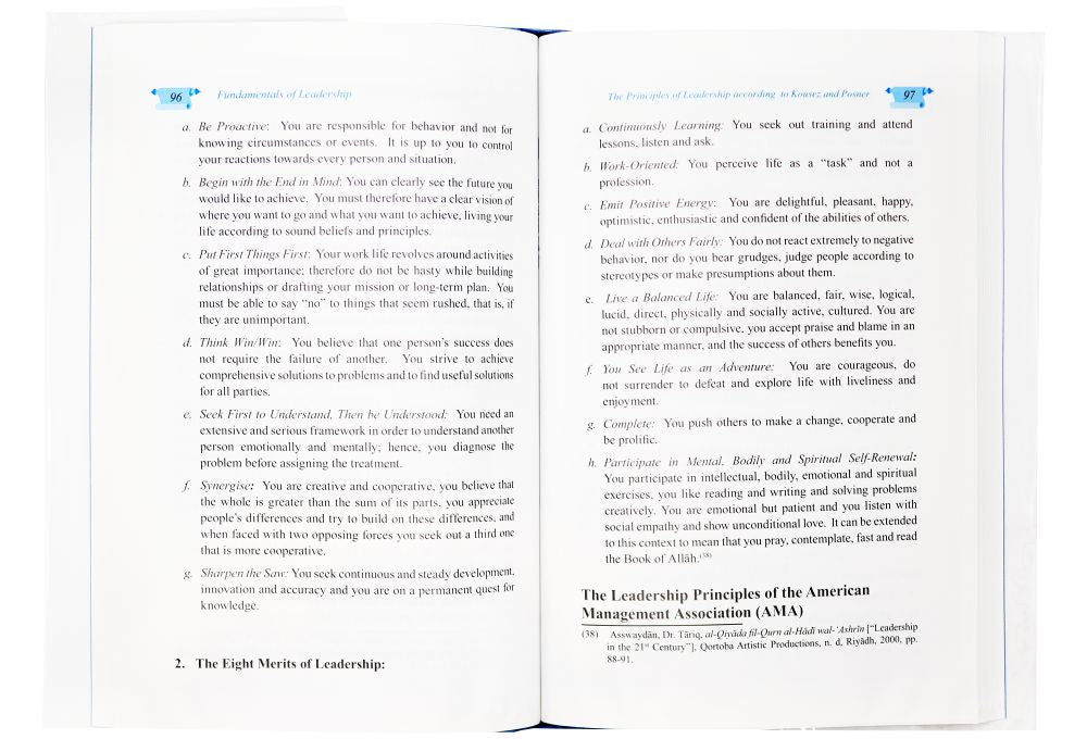 The Principle of Leadership - Hard Cover - 14x21 - English - Darussalam UAE