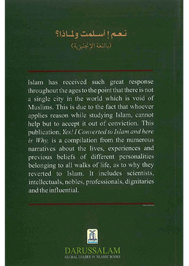 Yes. I Converted to Islam and Here is Why - Darussalam UAE
